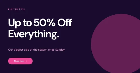 Flash Sale starter template